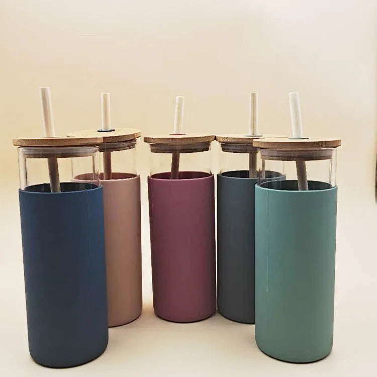 Drinking straw glass cup - Bellarte Enchanté Drinking straw glass cup